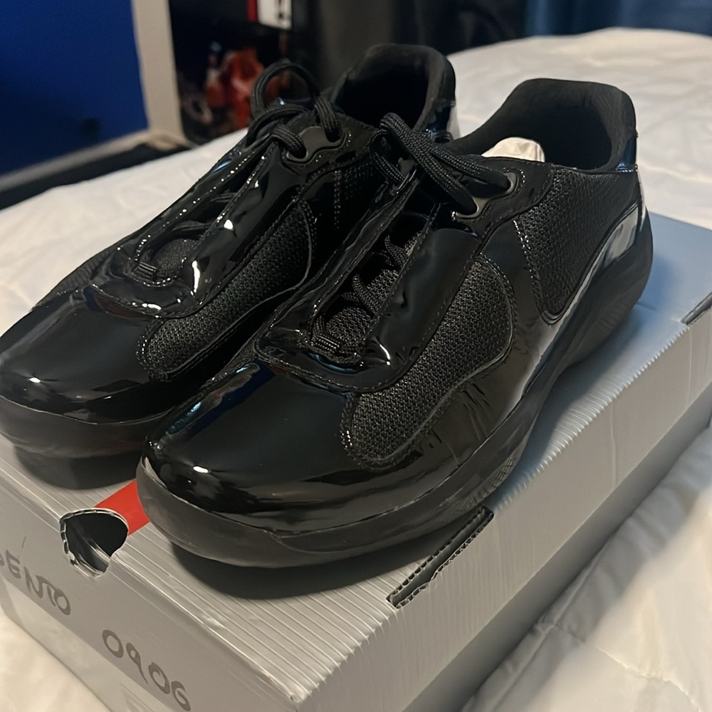 Prada Sneakers black patent leather - Picture 5 of 5